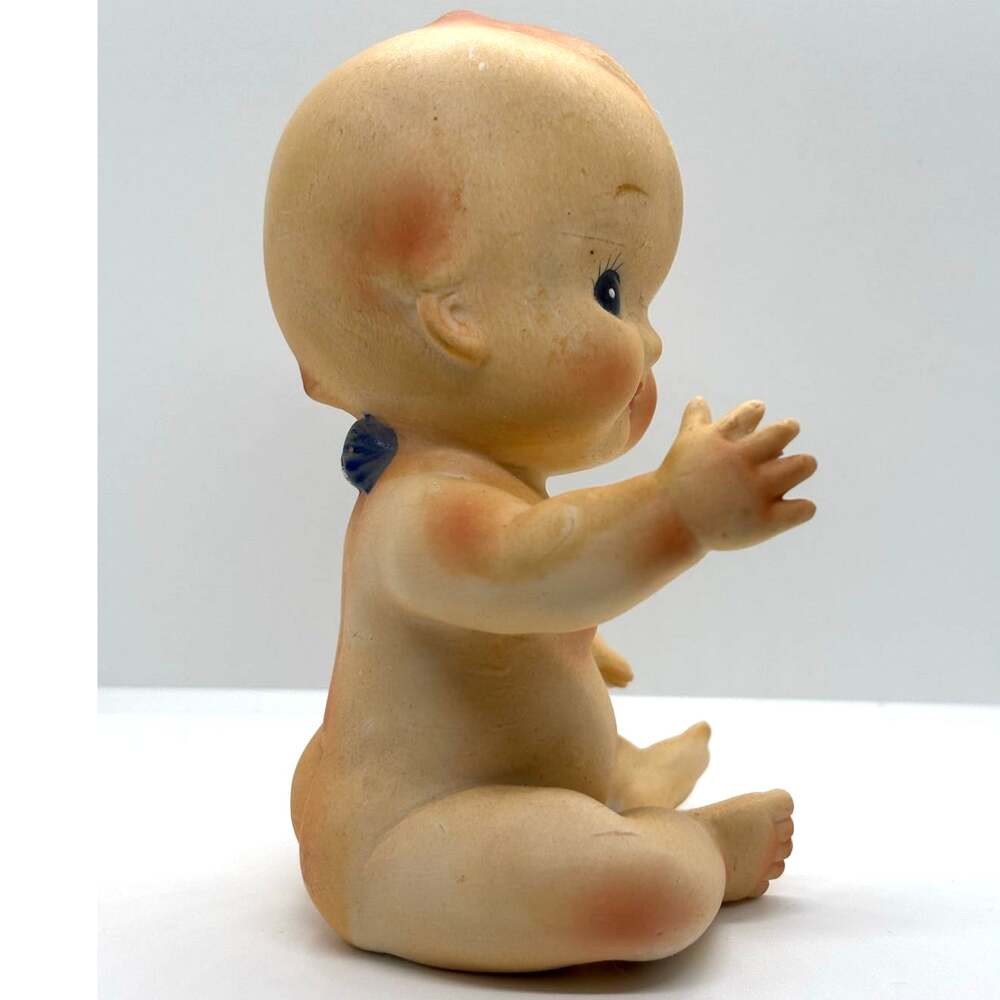VTG Porcelain Norcrest Fine China Kewpie Doll, Piano Baby Figure - Made in Japan - Picture 4 of 6